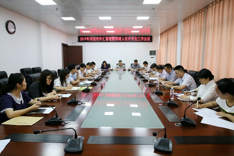0619河池市中心支局組織召開2019年河池市外匯管理暨跨境人民幣專業工作會議.jpg
